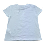 Moschino T-Shirt Girocollo Tinta Unita con Stampa per Bambina HGM06K BIANCO MOSCHINO 