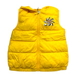 Moschino Giubbino Smanicato Tinta Unita con Zip per Bambino HMS054 GIALLO MOSCHINO 