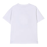Moschino T-Shirt Tinta Unita con Stampa per Bambina HSM050 BIANCO MOSCHINO 