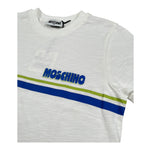 Moschino T-Shirt Girocollo Tinta Unita con Logo per Bambino HVM059 BIANCO MOSCHINO 