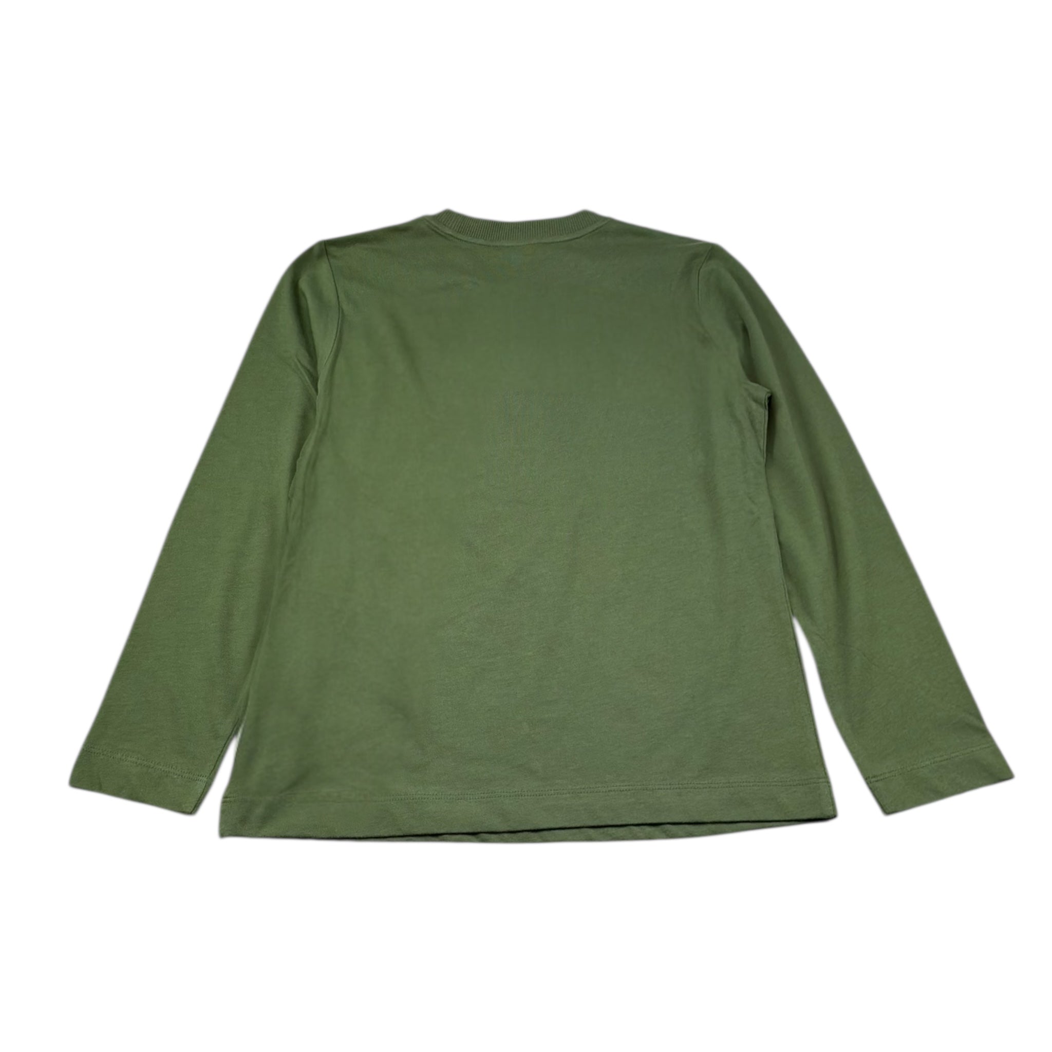 Moschino Shirt Girocollo Tinta Unita con Stampa per Bambino HWO00J VERDE MOSCHINO 