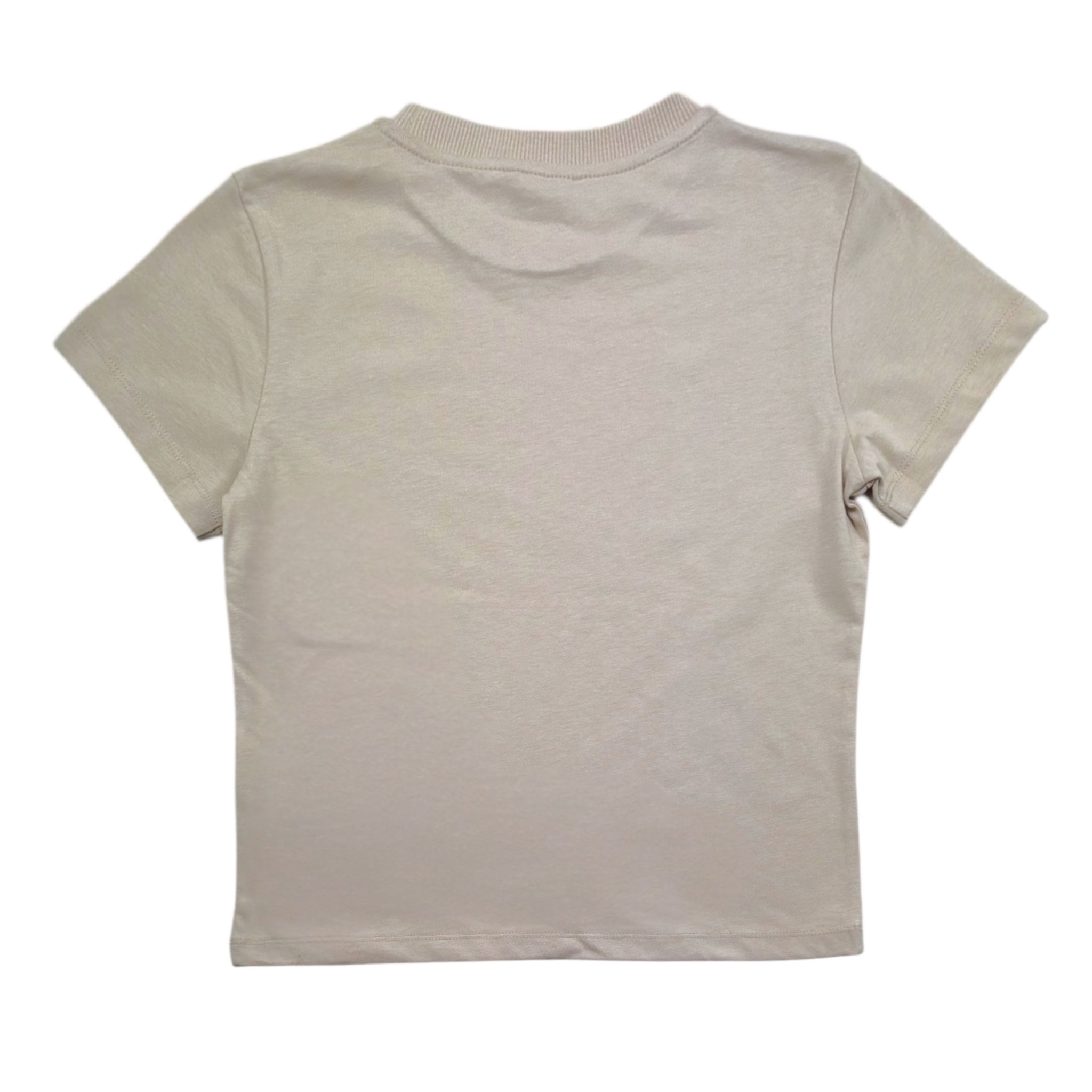 Moschino T-Shirt Girocollo Tinta Unita con Stampa per Bambina HXM058 BEIGE MOSCHINO 