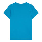 Moschino T-Shirt Girocollo Tinta Unita con Stampa per Bambino HYM04K AZZURRO MOSCHINO 