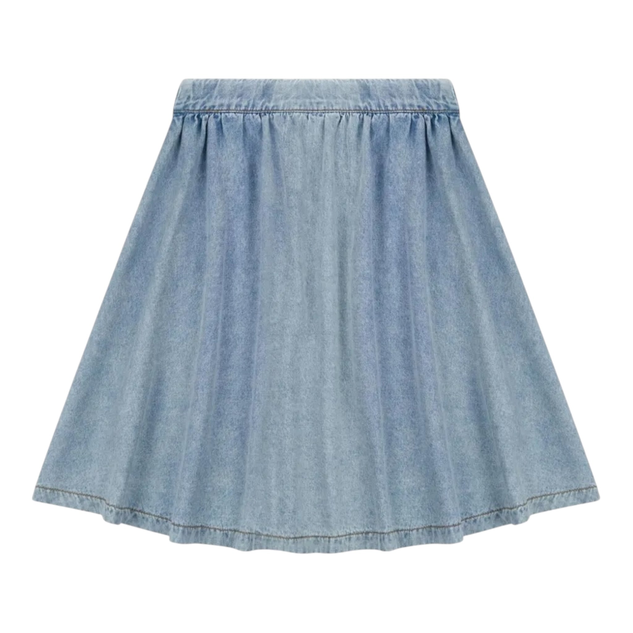 Moschino Gonna Tinta Unita In Denim per Bambina MDJ03L AZZURRO MOSCHINO 