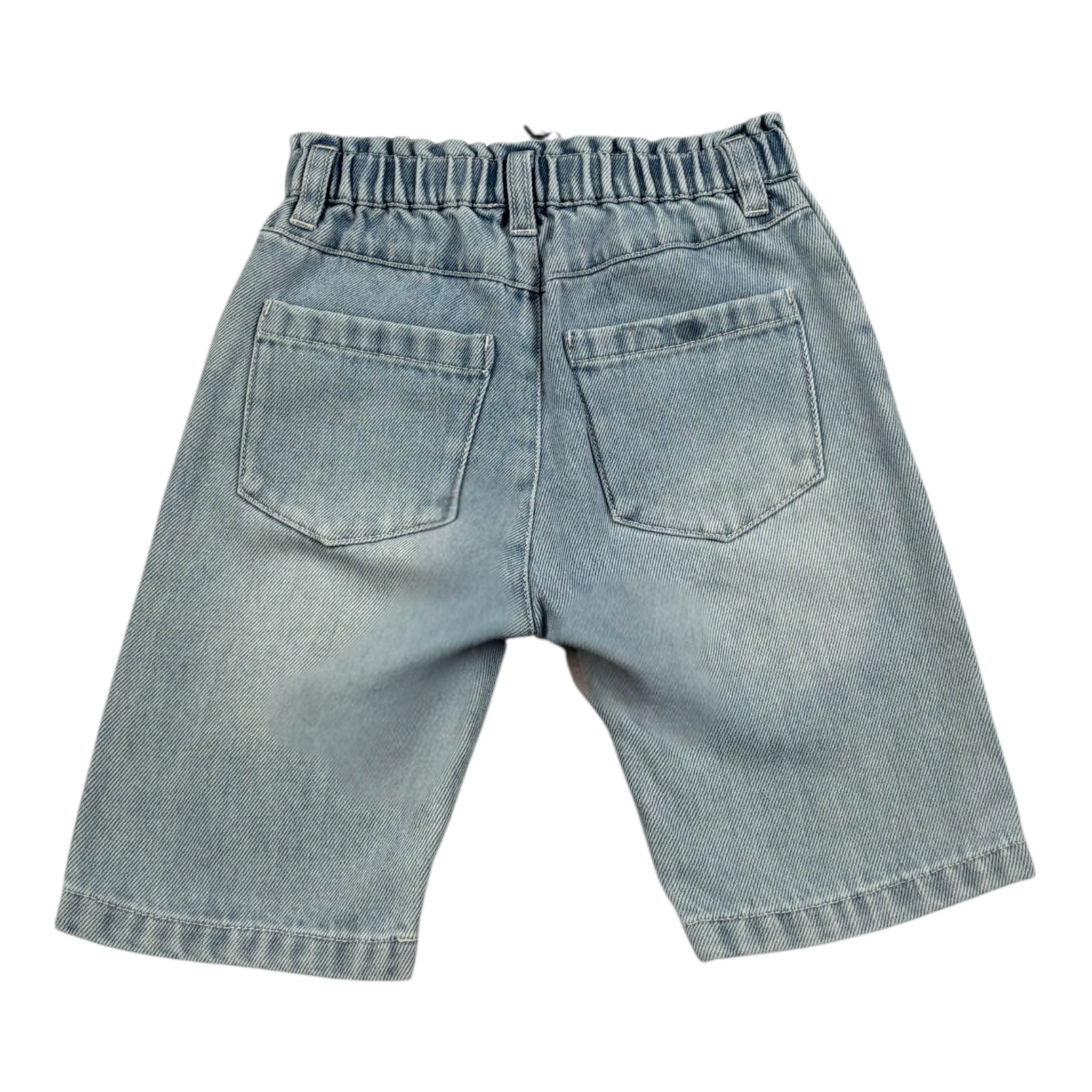 Moschino Jeans Tinta Unita con Elastico In Vita per Neonata MDP03I AZZURRO MOSCHINO 