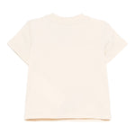 Moschino T-Shirt Girocollo Tinta Unita con Logo per Neonato MDPM047 BEIGE MOSCHINO 