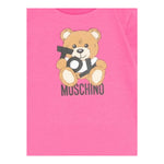 Moschino Abito Girocollo Tinta Unita con Stampa per Neonata MDV0C9XXXX FUXIA MOSCHINO 