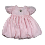 Moschino Abito Tinta Unita con Stampa per Neonata MDV0DE ROSA MOSCHINO 