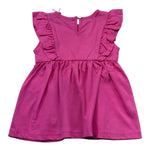 Moschino Abito Tinta Unita con Stampa per Neonata MDV0DH FUXIA MOSCHINO 