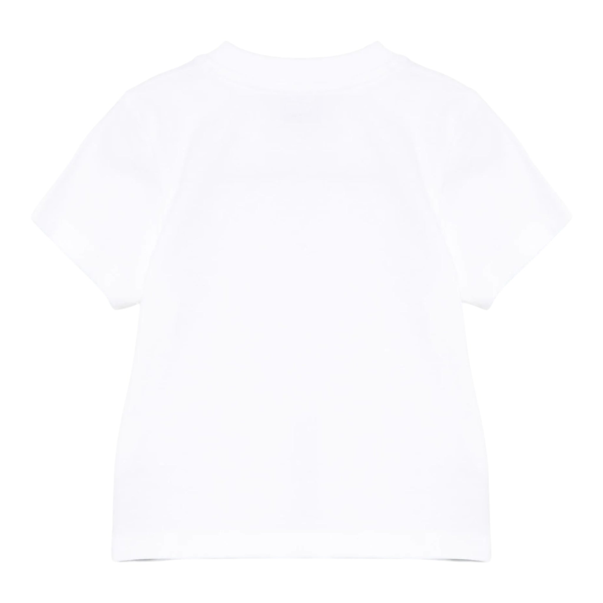 Moschino T-Shirt Girocollo Tinta Unita con Stampa per Neonato MUM045 BIANCO MOSCHINO 
