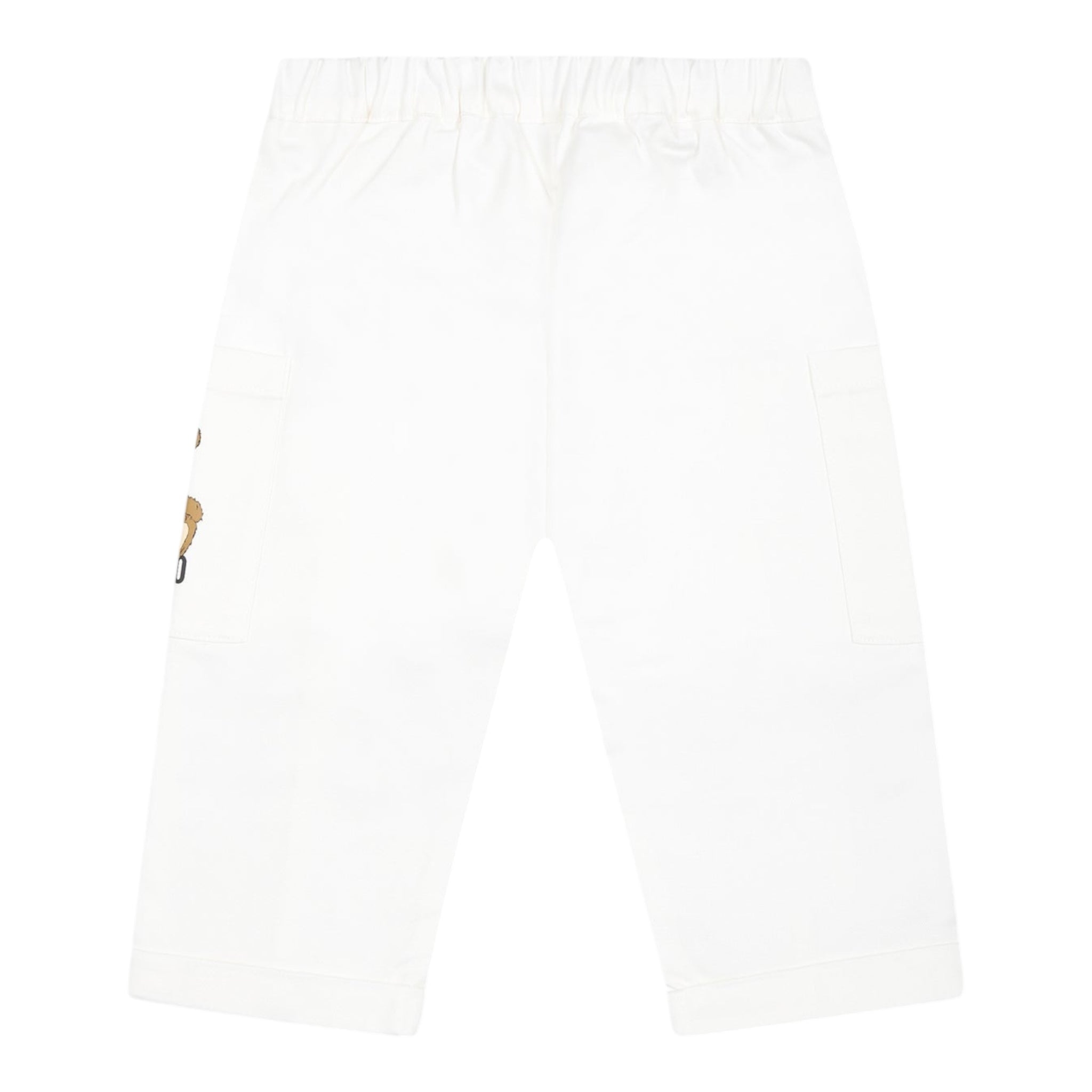Moschino Pantalone Tinta Unita con Elastico In Vita per Neonato MUP05CXN BIANCO MOSCHINO 