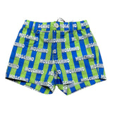 Moschino Bermuda Bicolore con Fantasia A Righe per Neonato MUQ01S VERDE/BLU MOSCHINO 