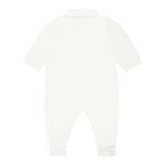 Moschino Tutina Tinta Unita con Stampa per Neonata MUY07L BIANCO MOSCHINO 