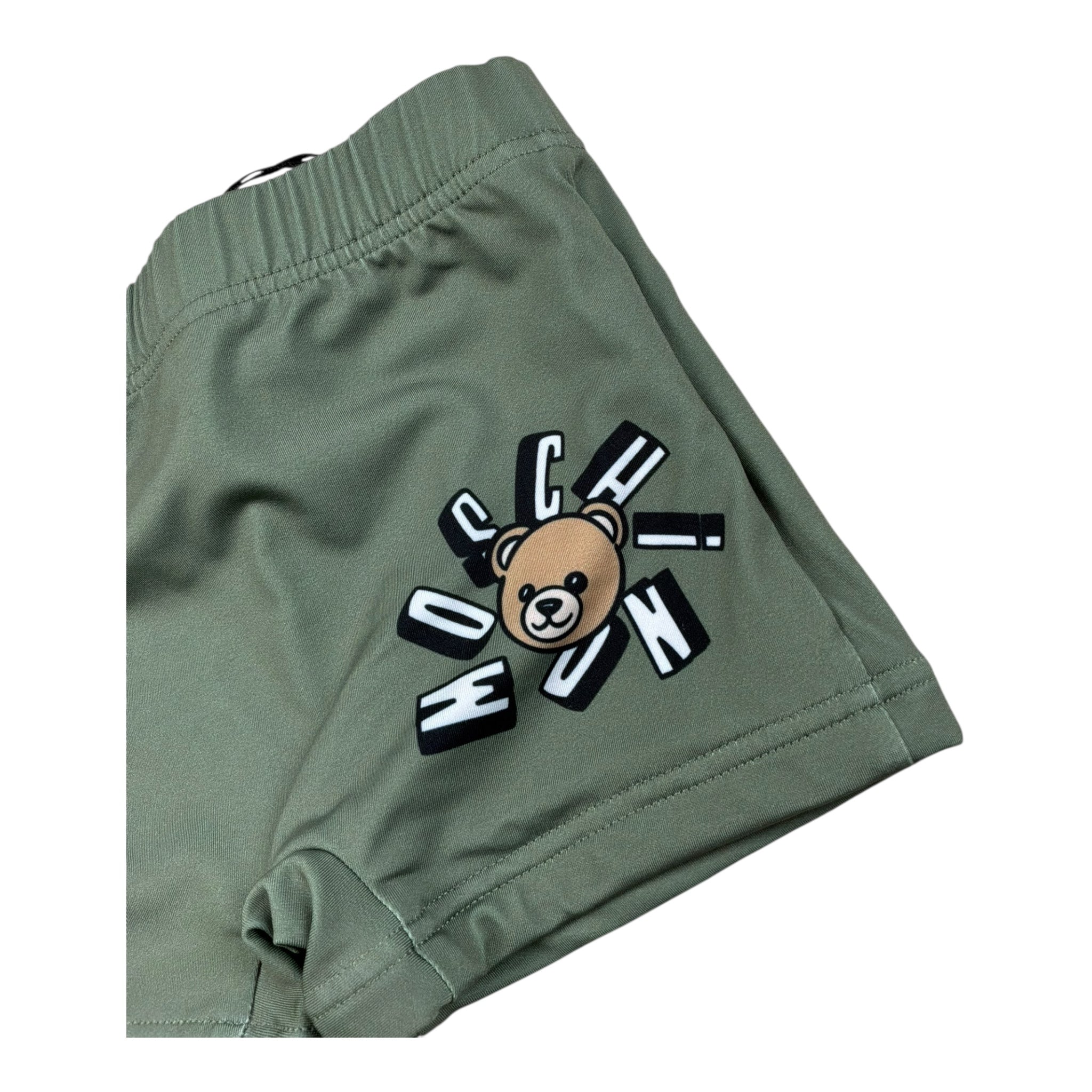 Moschino Costume Tinta Unita Modello Boxer per Neonato MXL006 VERDE MOSCHINO 