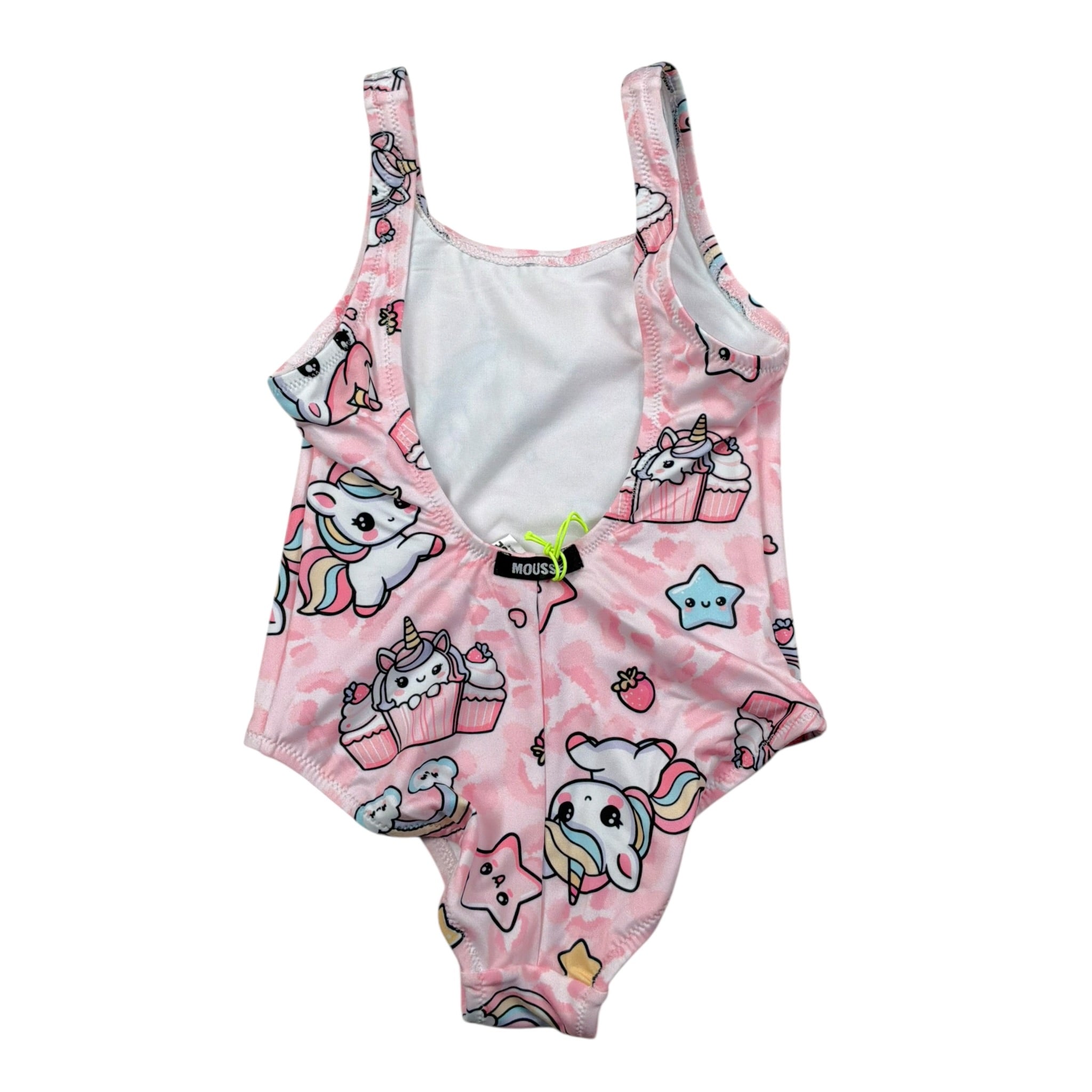 Mousse Costume Intero Tinta Unita con Stampa per Neonata COSTUNIN ROSA MOUSSE 