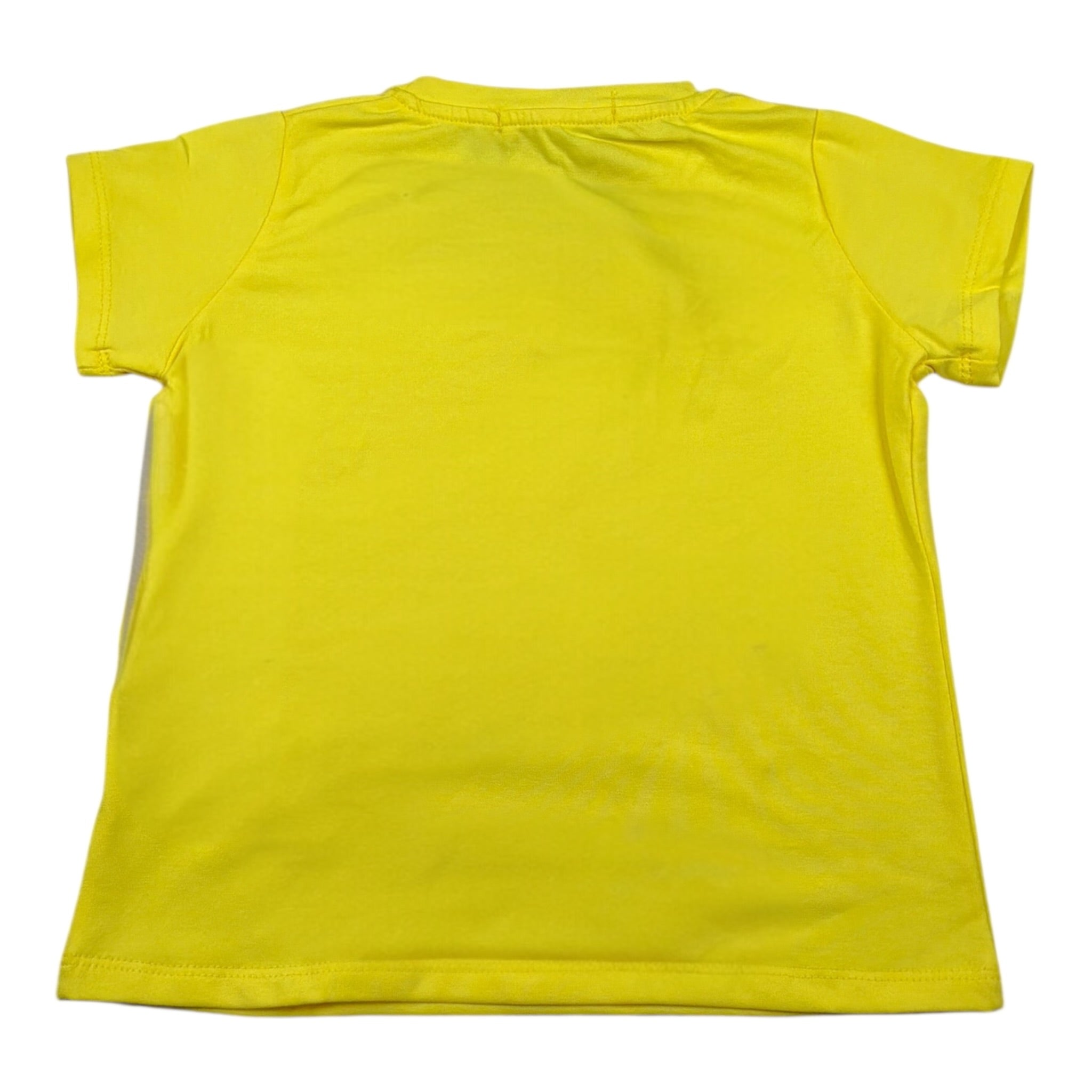 Mousse T-Shirt Girocollo Tinta Unita con Stampa per Neonato DINOBEACHXN GIALLO MOUSSE 