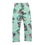 Mousse Leggins Tinta Unita con Stampa per Neonata DOLLFANTN VERDE ACQUA MOUSSE 
