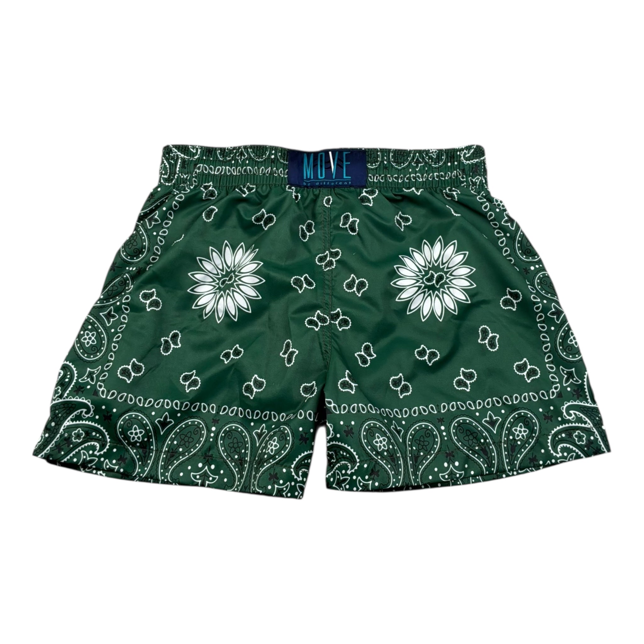 Move Costume Modello Boxer Tinta Unita con Fantasia per Bambino BANDANAVERDE VERDE MOVE 