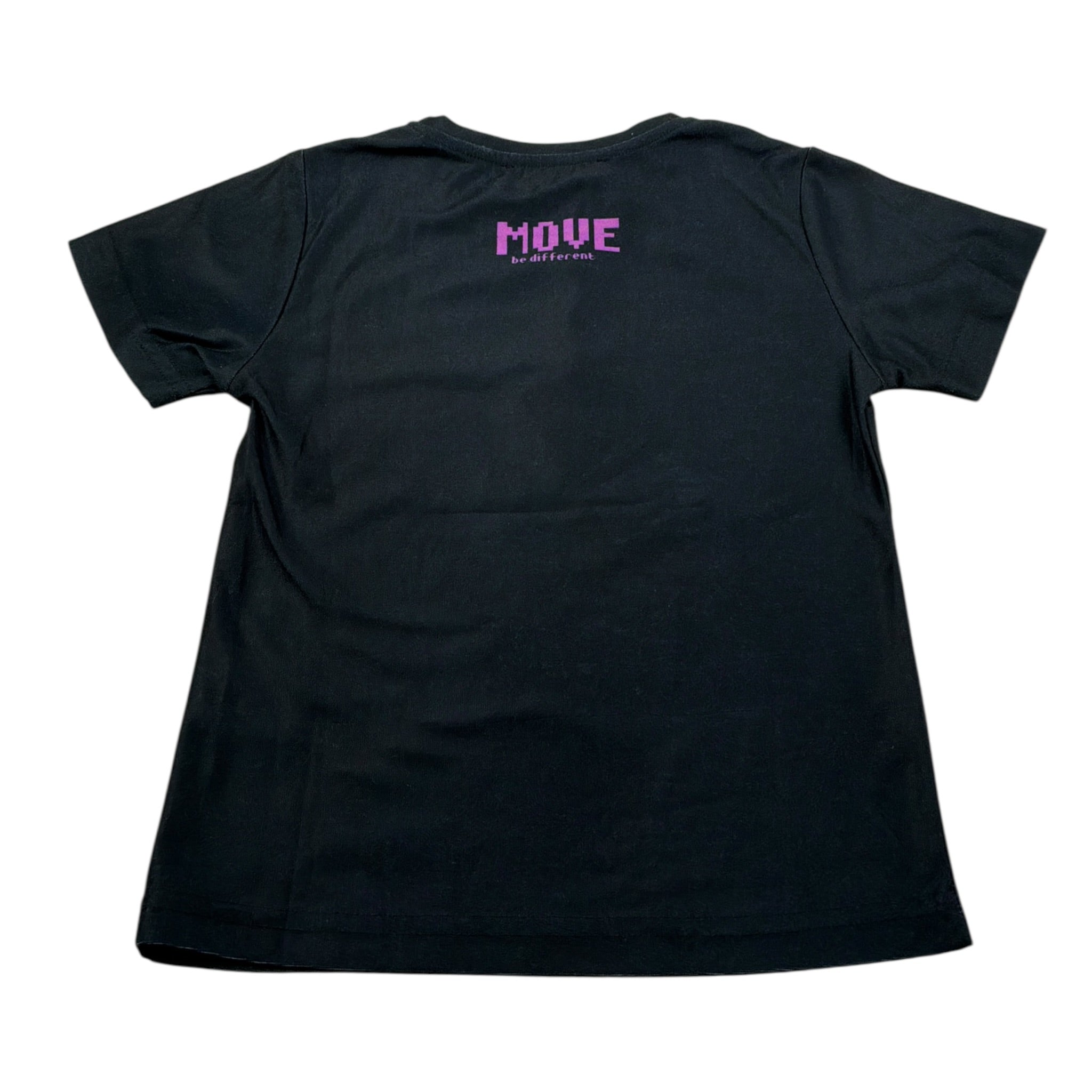 Move T-Shirt Girocollo tinta unita con Stampa Nero per Bambino TSALL NERO MOVE 