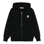 Msgm Felpa con Zip E Cappuccio Tinta Unita per Bambino S5MSJBZH276 NERO MSGM 
