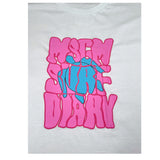 Msgm T-Shirt Girocollo Tinta Unita con Stampa per Bambina S5MSJGTH243 BIANCO MSGM 