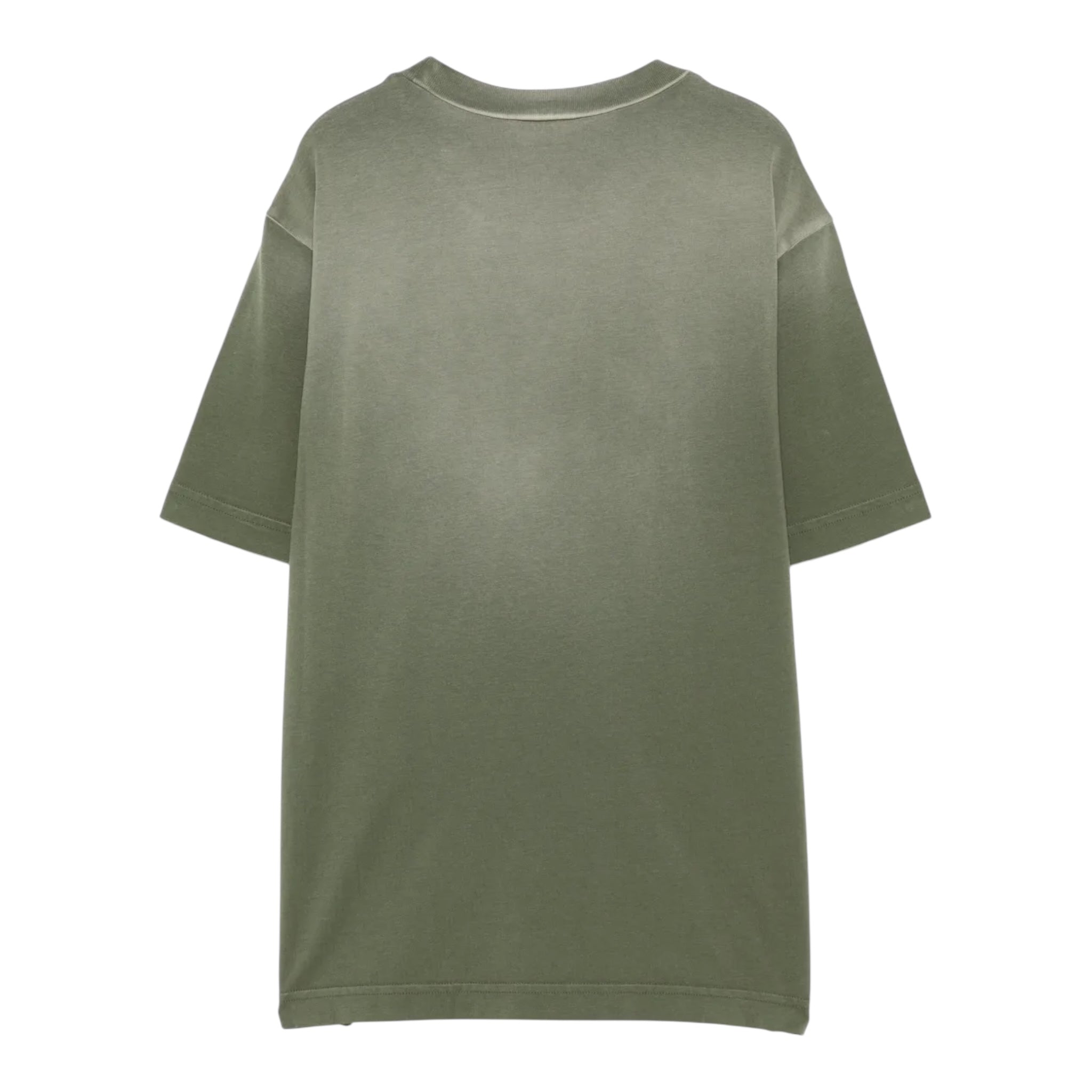 N°21 T-Shirt Tinta Unita Girocollo con Stampa per Bambino N2103J VERDE N°21 