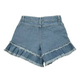 Naice Short In Denim Tinta Unita con Girovita Regolabile per Bambina 24122 AZZURRO NAICE 