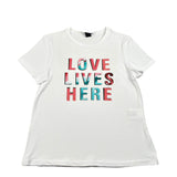 Naice T-Shirt Girocollo Tinta Unita con Stampa per Bambina 27132 BIANCO NAICE 