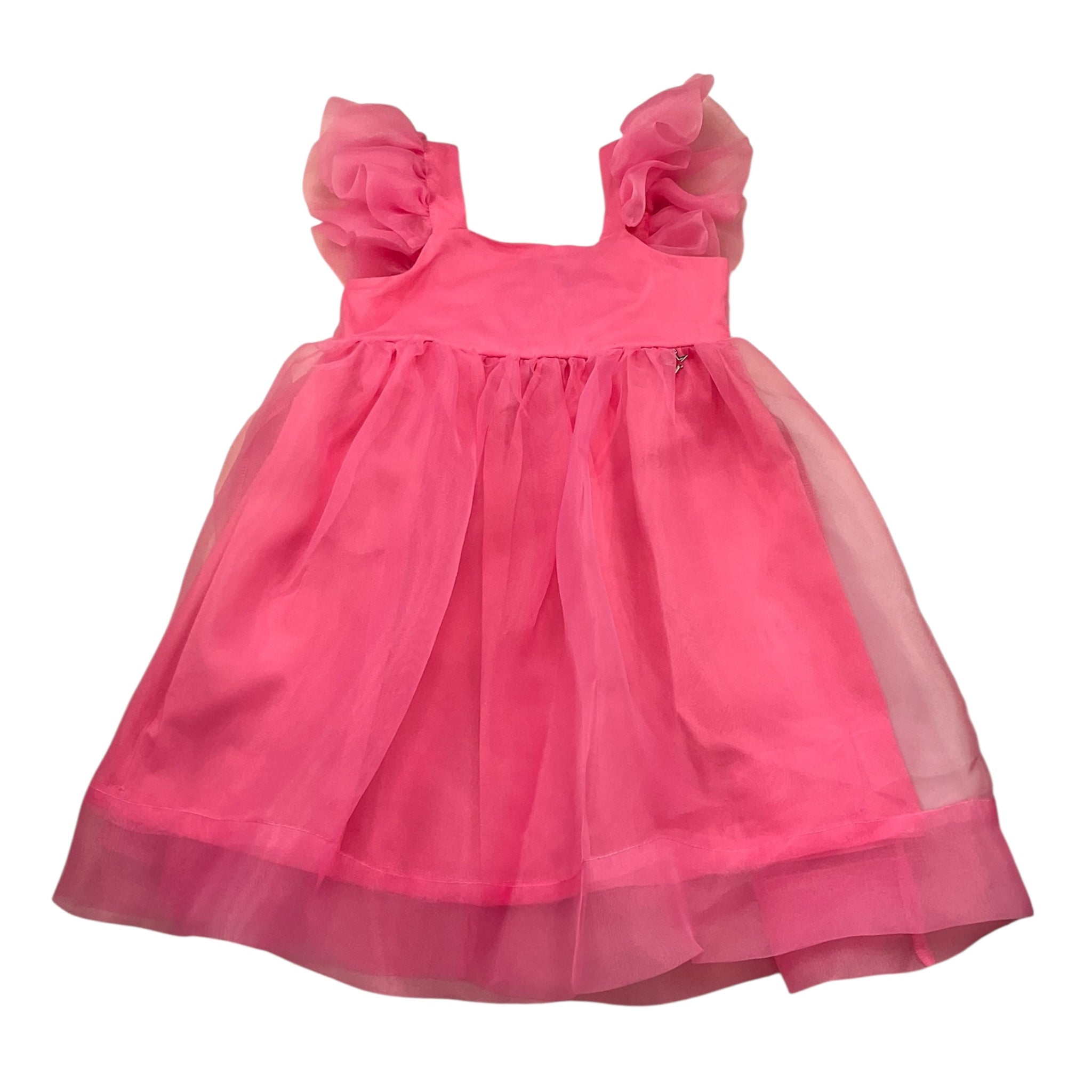 Naida Abito Giromanica Tinta Unita per Bambina NAAB327 ROSA NAIDA 