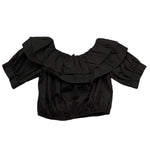 Naida Camicia Mezza Manica Tinta Unita per Bambina NACA152 NERO NAIDA 
