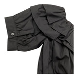 Naida Camicia Mezza Manica Tinta Unita per Bambina NACA152 NERO NAIDA 