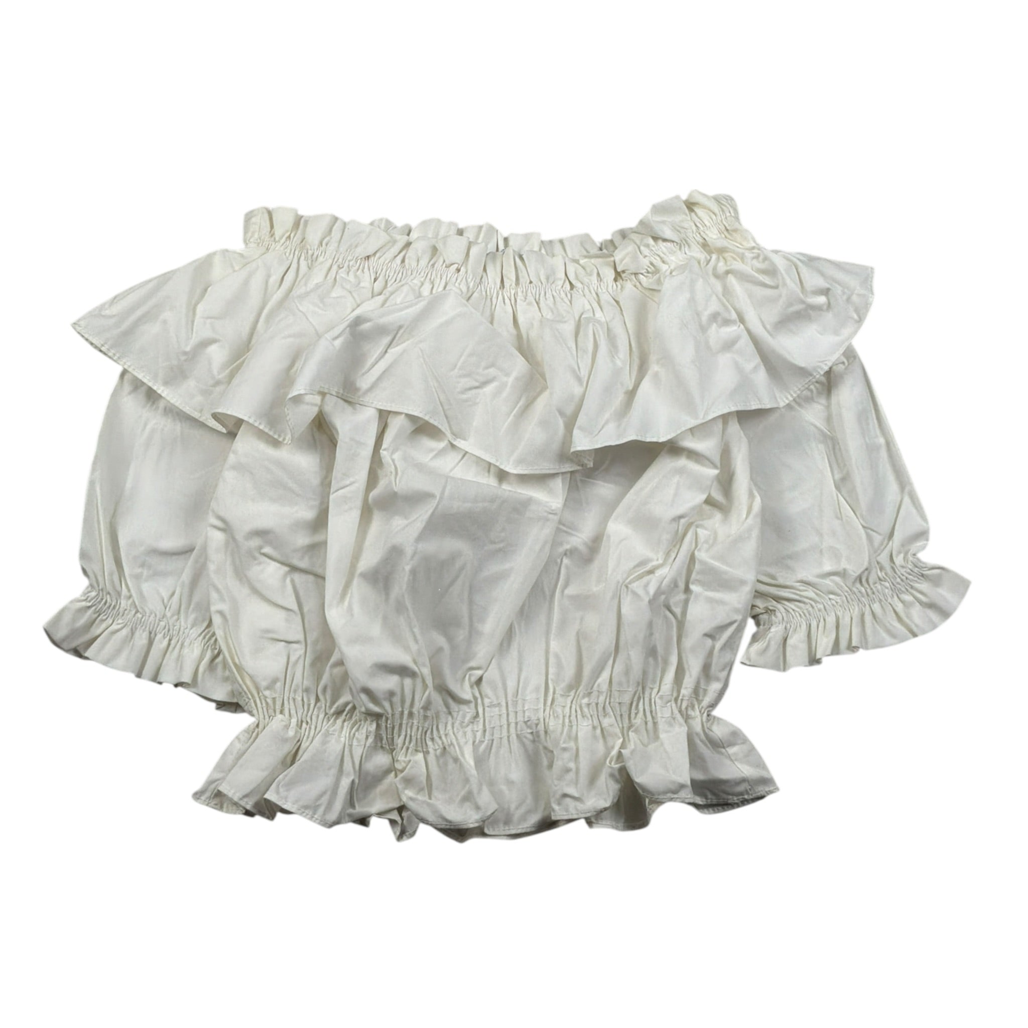 Naida Top Mezza Manica tinta unita Bianco per Bambina TOND BIANCO NAIDA 