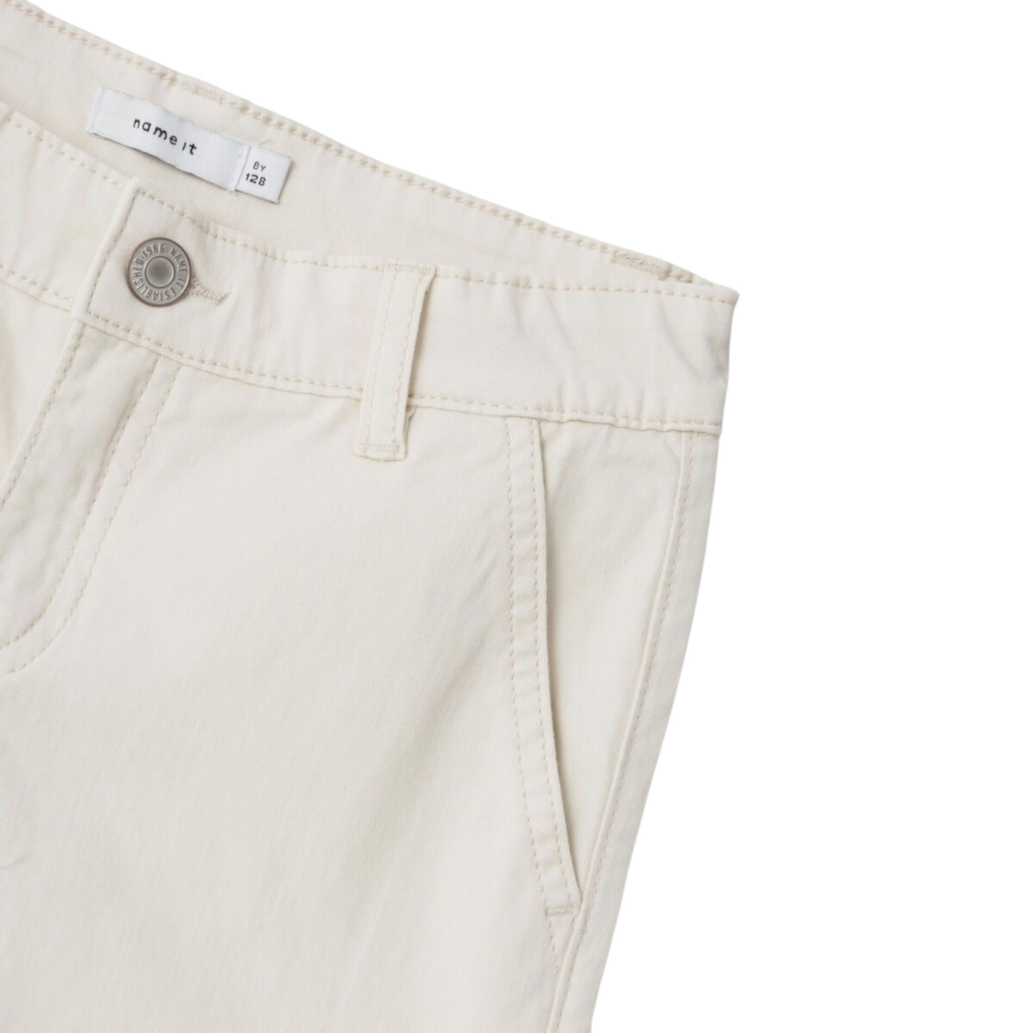 Name It Pantalone tinta unita con Girovita Regolabile Beige per Bambino 13220718 BEIGE NAME IT 