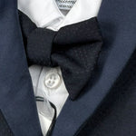 Never Too Completo 4 Pezzi Camicia-Bermuda-Gilet-Papillion per Bambino GM2242NJ BLU NEVER TOO 