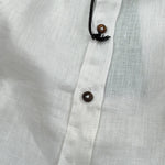Never Too Camicia tinta unita con Collo Coreano Panna per Bambino NT1232B PANNA NEVER TOO 