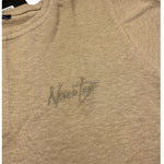 Never Too T-Shirt Girocollo Tinta Unita con Bottoni per Bambino NT1573R BEIGE NEVER TOO 
