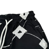 Never Too Bermuda tinta unita con Stampa Nero per Bambino NT2269R NERO NEVER TOO 