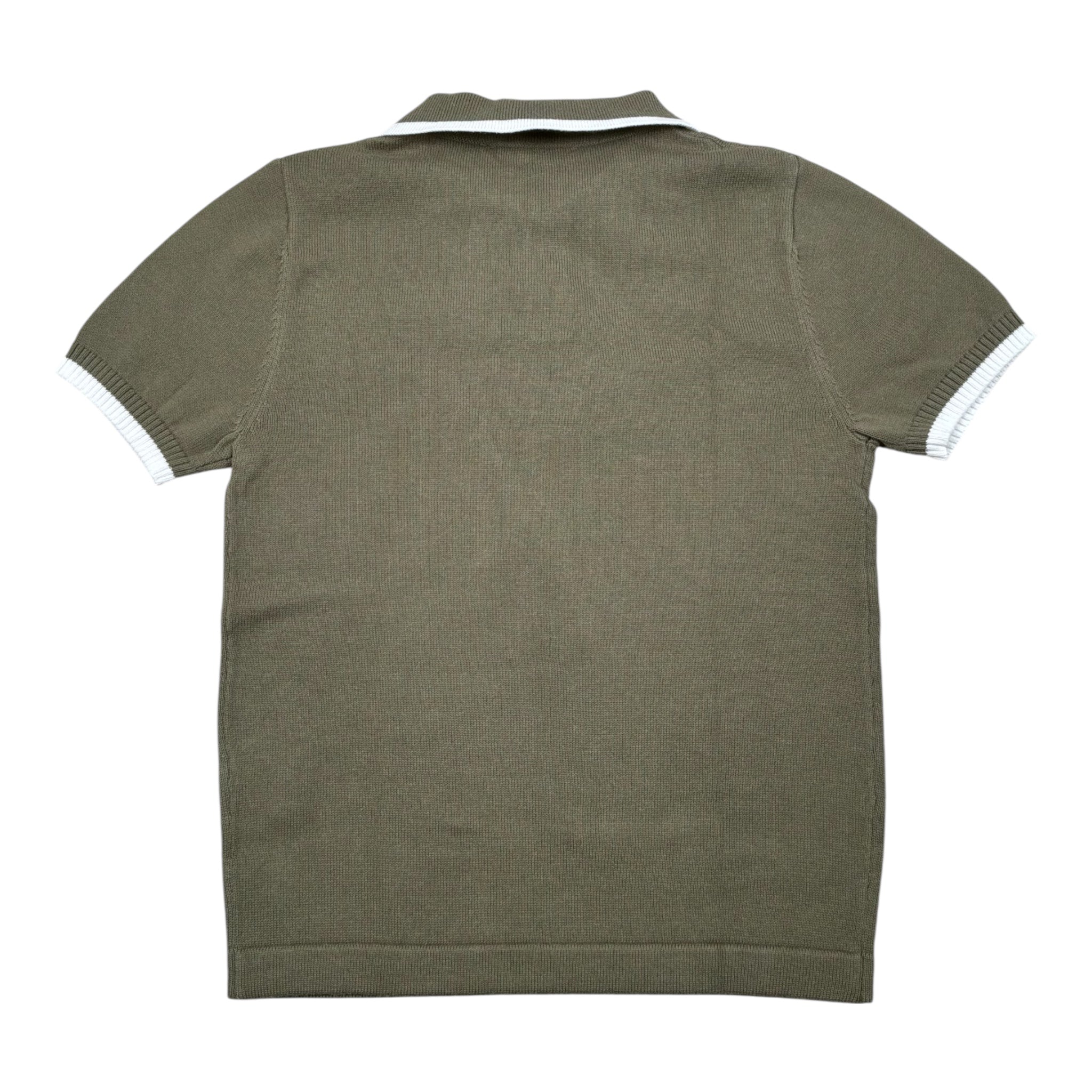 Never Too Polo Mezza Manica tinta unita Verde per Bambino NT2371B VERDE NEVER TOO 