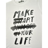 Never Too T-Shirt tinta unita con Logo Bianco per Bambino NT2461P BIANCO NEVER TOO 