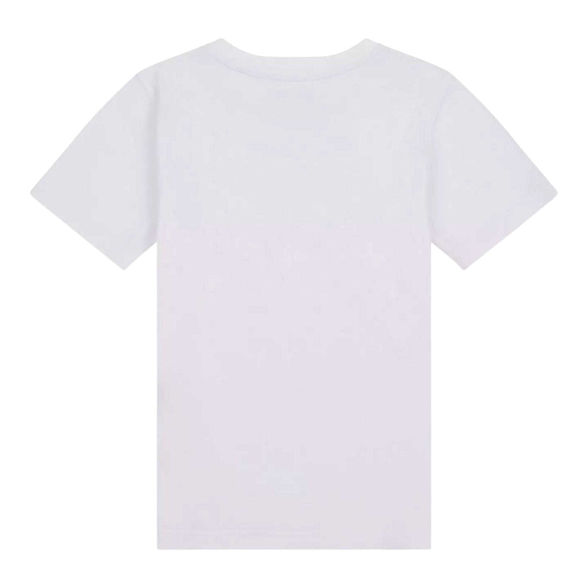 New Balance T-Shirt Girocollo Tinta Unita con Stampa Logo per Bambino LAKB0009 BIANCO NEW BALANCE 