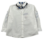 New Gereration Camicia Manica Lunga tinta unita con Papillon Bianco per Bambino 221153J BIANCO NEW GERERATION 