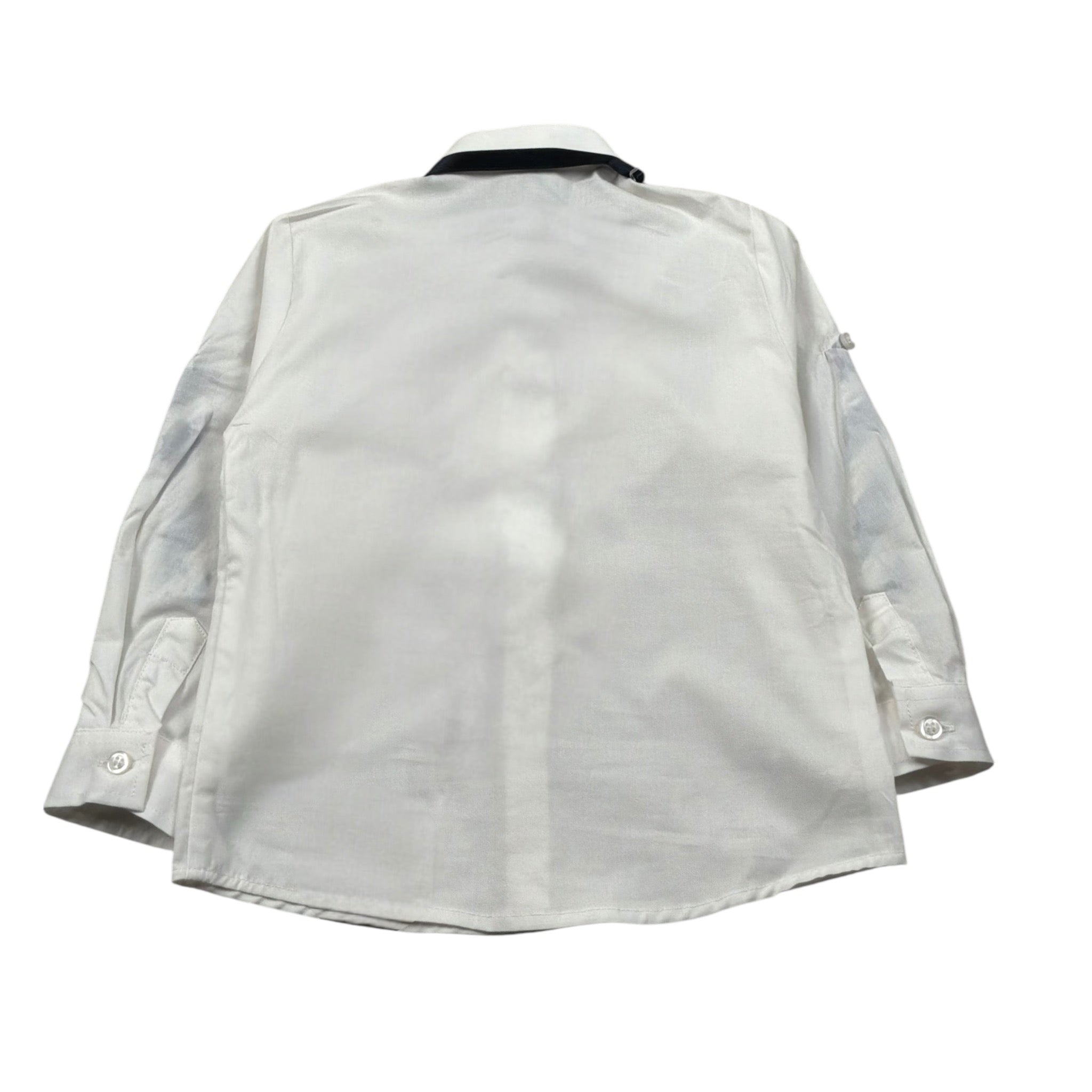 New Gereration Camicia Manica Lunga tinta unita con Papillon Bianco per Bambino 221153J BIANCO NEW GERERATION 