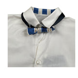 New Gereration Camicia Manica Lunga tinta unita con Papillon Bianco per Bambino 221153J BIANCO NEW GERERATION 