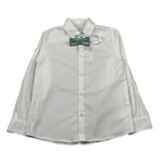 New Gereration Camicia Manica Lunga tinta unita con Papillon Bianco per Bambino 51150 BIANCO NEW GERERATION 