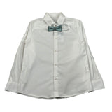New Gereration Camicia Manica Lunga tinta unita con Papillon Bianco per Bambino 51150 BIANCO NEW GERERATION 