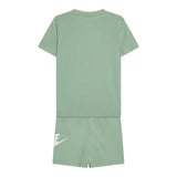 Nike Completo 2 Pezzi T-Shirt-Bermuda Tinta Unita per Neonato 86L596NX VERDE NIKE 