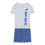 Nike Completo 2 Pezzi T-Shirt-Bermuda per Bambino 86L732 BIANCO NIKE 