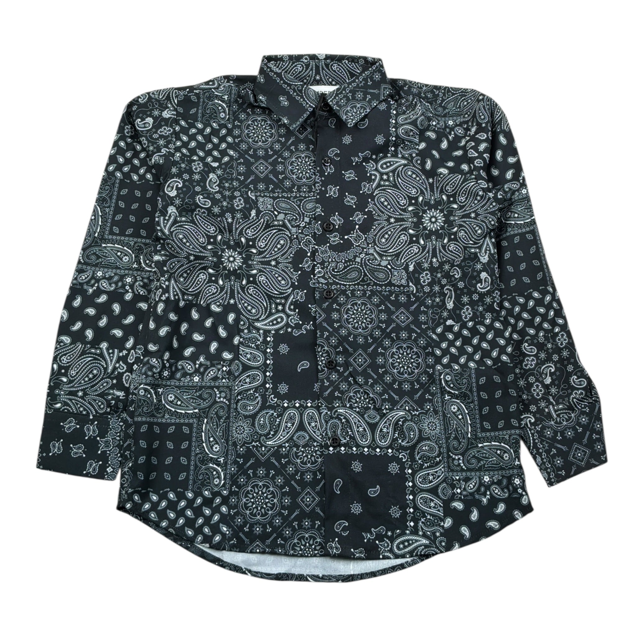 Numbers Camicia tinta unita con Fantasia Nero per Bambino 2462 NERO NUMBERS 