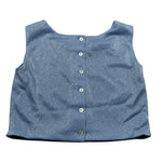Nunzia Corinna Top Tinta Uita Giromanica Azzurro per Bambina NJ4216210 AZZURRO NUNZIA CORINNA 