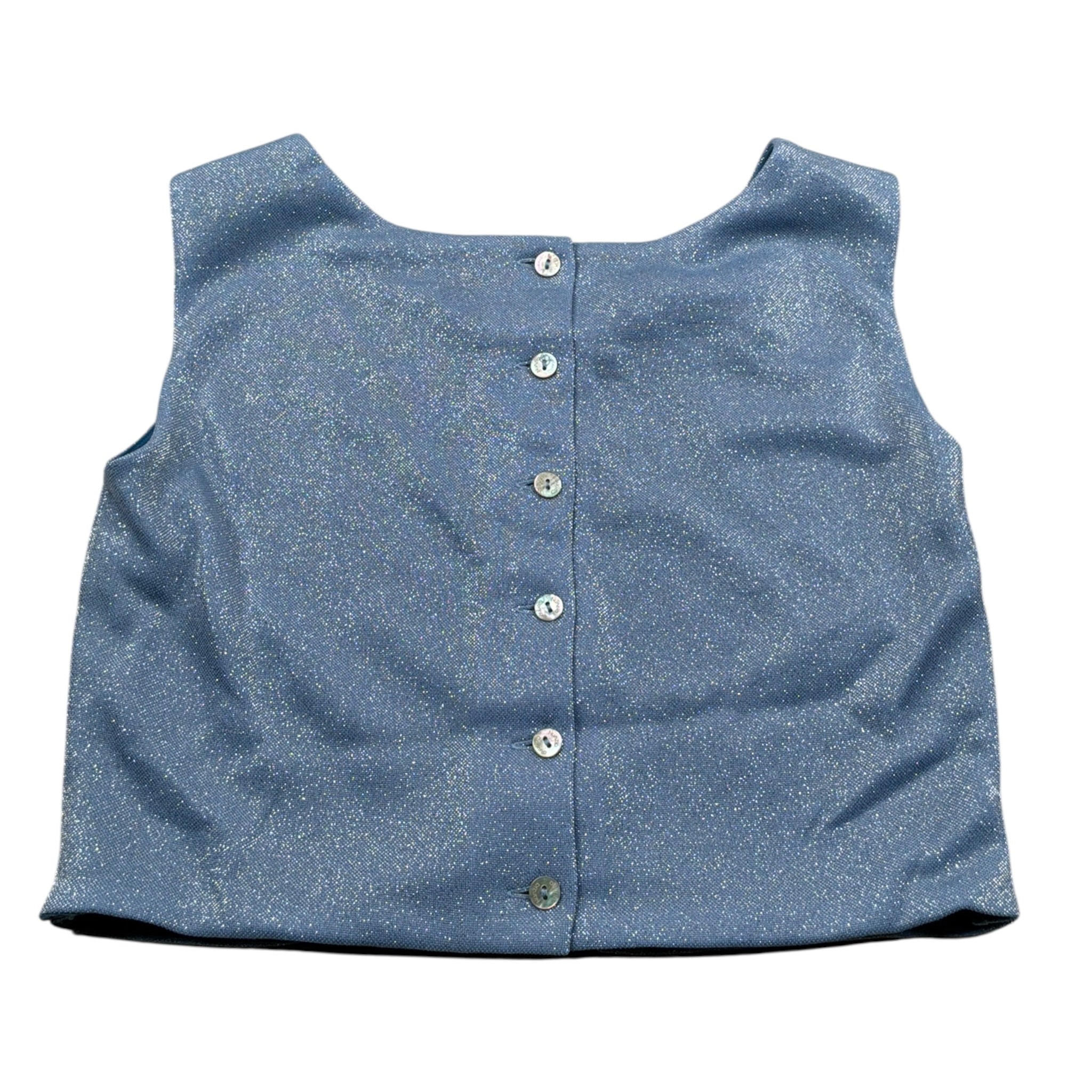 Nunzia Corinna Top Tinta Uita Giromanica Azzurro per Bambina NJ4216210 AZZURRO NUNZIA CORINNA 